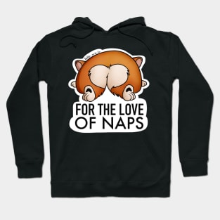 Corgi Butt Napping With White outline Hoodie